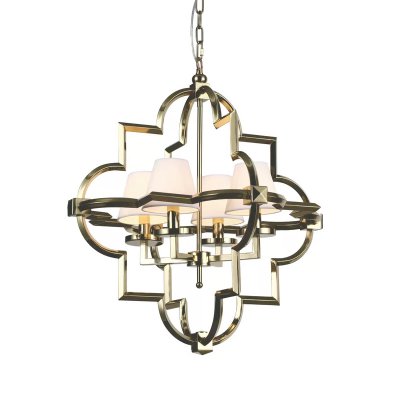 Люстра Mandeville M brass/white