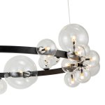 Люстра KM1294P-24 black/clear