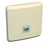 Lexel Этюд КОМП. розетка RJ-45, КАТЕГОРИЯ 5 кремовый (скр.устан.) (KOMC-001k)