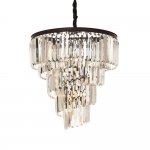 Люстра Delight KR0262P-10 black/clear