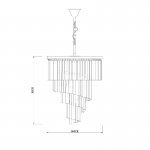 Люстра Delight KR0262P-10 chrome/clear