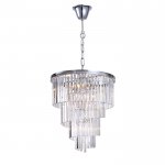 Люстра Delight KR0262P-10 chrome/clear