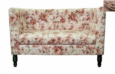 Диван Rose Flower MAK interior KS-03-11-brown Коричневый