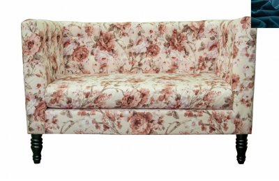 Диван Rose Flower MAK interior KS-03-11-navy Синий