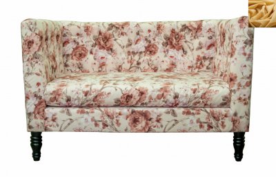 Диван Rose Flower MAK interior KS-03-11-yellow Желтый