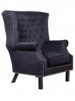 Классическое кресло Teas Black MAK interior KS-06-7LVB Черный