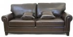 Дизайнерский кожаный диван Todes MAK interior KS-082-3 Коричневый