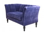 Дизайнерский двухместный диван Dalena New MAK interior KS-13-2 Синий