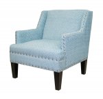 Мягкое полукресло с подлокотниками Mart Blue MAK interior KS-32-1-B Голубой