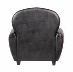 Кожаное кресло черное Flog MAK interior KS-7027 черный