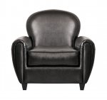 Кожаное кресло черное Flog MAK interior KS-7027 черный