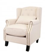 Мягкое полукресло с подлокотниками Scott MAK interior KS-904-1 Бежевый