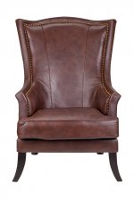 Кожаное кресло Chester Leather MAK interior KS-957-GL Коричневый
