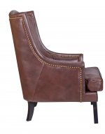 Кожаное кресло Chester Leather MAK interior KS-957-GL Коричневый