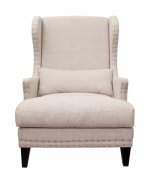 Мягкое полукресло с подлокотниками Agon Beige MAK interior KS-966-1-O Бежевый