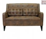 Дизайнерский двухместный диван Hublon MAK interior KS-995-2-pink Розовый