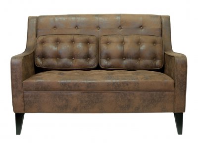 Дизайнерский двухместный диван Hublon MAK interior KS-995-2 Коричневый