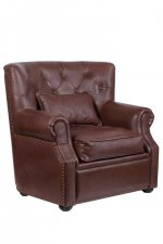 Кожаное кресло Tesco MAK interior KS-998-1 Коричневый