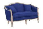 Дизайнерский двухместный диван Darcy 2 Blue MAK interior KS-999-2-BL Синий