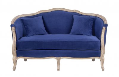 Дизайнерский двухместный диван Darcy 2 Blue MAK interior KS-999-2-BL Синий Дизайнерский двухместный диван Darcy 2 Blue MAK interior KS-999-2-BL Синий