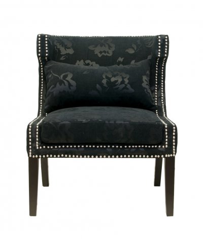 Мягкое полукресло с подлокотниками Suza Black MAK interior KY-3184-B Черный