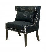 Мягкое полукресло с подлокотниками Suza Black MAK interior KY-3184-B Черный