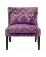 Мягкое полукресло с подлокотниками Suza Violet MAK interior KY-3184-V Фиолетовый