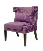 Мягкое полукресло с подлокотниками Suza Violet MAK interior KY-3184-V Фиолетовый