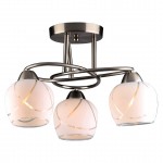 Светильник потолочный Kadri-CL60E27*3CH металл, стекло E27*60W*3