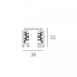 Шинная (трековая) система 3 Artemide L170020 3-Circuit Tracks