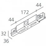 Крепление 3 Artemide L171020 3-Circuit Tracks