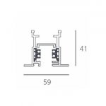 Трековая система Artemide L172620 3-Circuit Tracks for