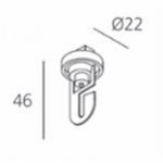Крепление-крюк 3 Artemide L173420 3-Circuit Tracks