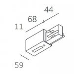 Заглушка питающая 3 Artemide L176420 3-Circuit Tracks