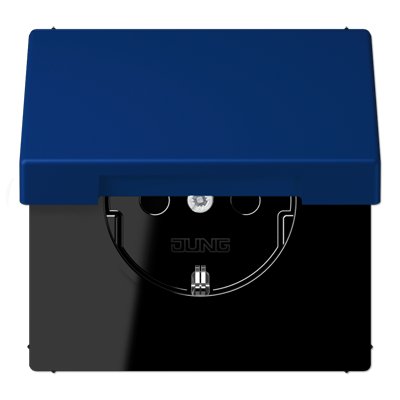 JUNG LS 990 Bleu outremer fonce(4320T) Розетка с/з с защ штор с крышкой безвинт зажим (LC1520KIKL4320T) JUNG LS 990 Bleu outremer fonce(4320T) Розетка с/з с защ штор с крышкой безвинт зажим (LC1520KIKL4320T)