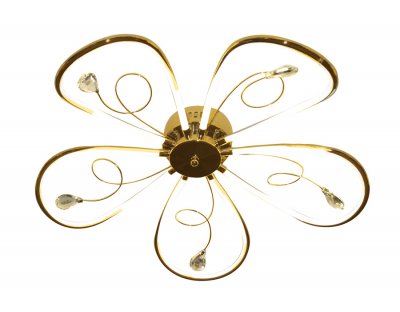 Люстра потолочная Ambrella LC576/5 GD золото 65W 4200K 620*620*110 (Без ПДУ) LINE Люстра потолочная Ambrella LC576/5 GD золото 65W 4200K 620*620*110 (Без ПДУ) LINE