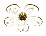 Люстра потолочная Ambrella LC576/5 GD золото 65W 4200K 620*620*110 (Без ПДУ) LINE