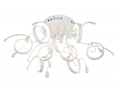 Люстра потолочная Ambrella LC591/9 WH белый 81W 4200K 680*680*260 (Без ПДУ) LINE Люстра потолочная Ambrella LC591/9 WH белый 81W 4200K 680*680*260 (Без ПДУ) LINE