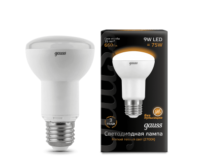 Лампа Gauss LED Reflector R63 E27 9W 2700K (LD106002109) Лампа Gauss LED Reflector R63 E27 9W 2700K (LD106002109)