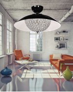 Потолочный светильник Lumina Deco Mezzaluna LDC 1578-5 BK