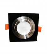 Встраиваемый точечный светильник Lumina Deco Luka LDC 8062-JP-L90*W90 BK+SL