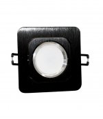 Встраиваемый точечный светильник Lumina Deco Moka LDC 8063-SS-L98*W98 BK+SL