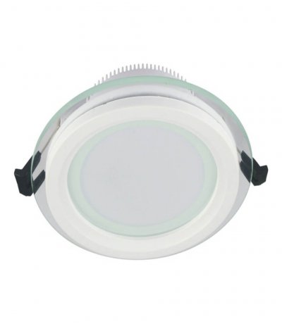 Встраиваемый светильник Lumina Deco Saleto LDC 8097-ROUND-GL-18WSMD-D200 WT