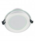 Встраиваемый светильник Lumina Deco Saleto LDC 8097-ROUND-GL-18WSMD-D200 WT