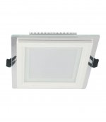 Встраиваемый светильник Lumina Deco Beneto LDC 8097-SQ-GL-18WSMD-D200*W200 WT