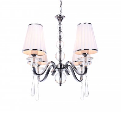 Хрустальная подвесная люстра Lumina Deco Federrica LDP 1158-4 WT