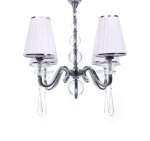 Хрустальная подвесная люстра Lumina Deco Federrica LDP 1158-4 WT