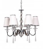 Хрустальная подвесная люстра Lumina Deco Federrica LDP 1158-6 WT