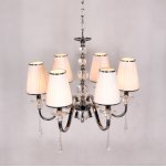 Хрустальная подвесная люстра Lumina Deco Federrica LDP 1158-6 WT