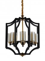 Подвесная люстра Lumina Deco Vigatto LDP 1224-8 BK+MD